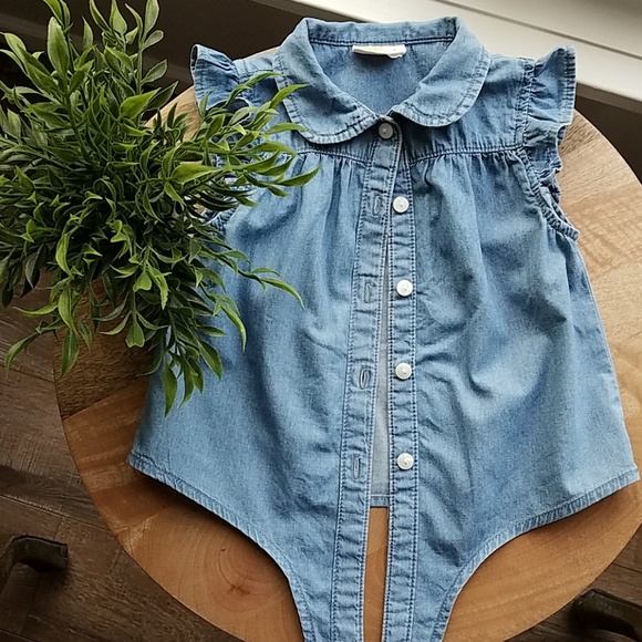 little girl denim shirt